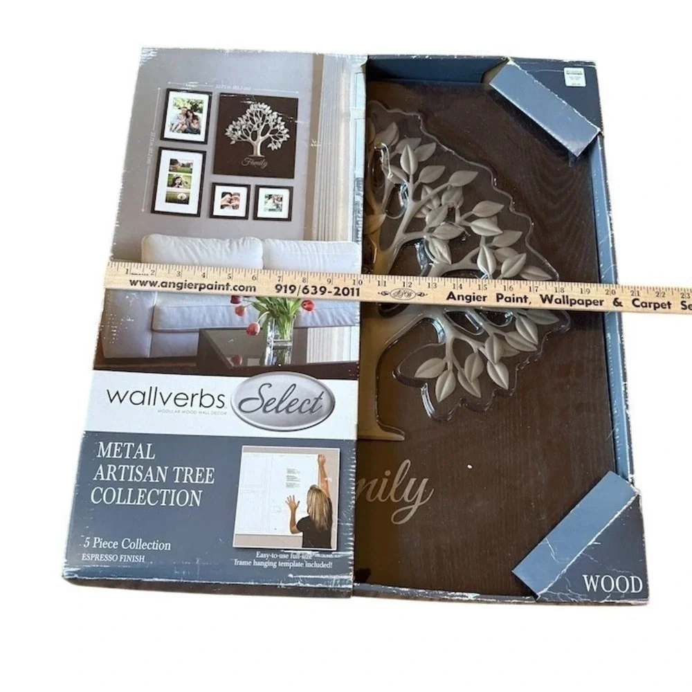 Wallverbs Select‎ 5-Piece Artisan Tree Wall Decor Photo Frame Set Holds 6 photos